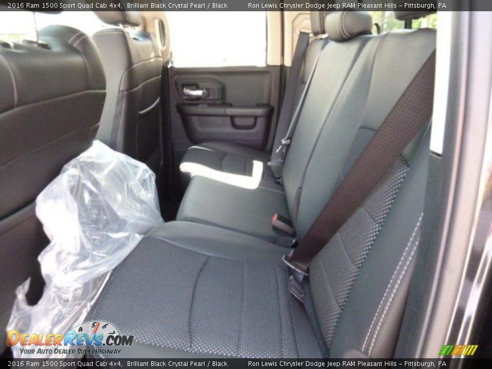 Rear Seat of 2016 Ram 1500 Sport Quad Cab 4x4 Photo #12