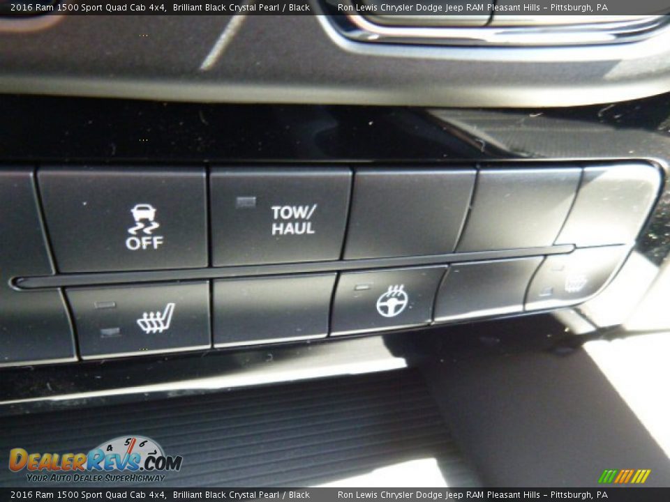 Controls of 2016 Ram 1500 Sport Quad Cab 4x4 Photo #18