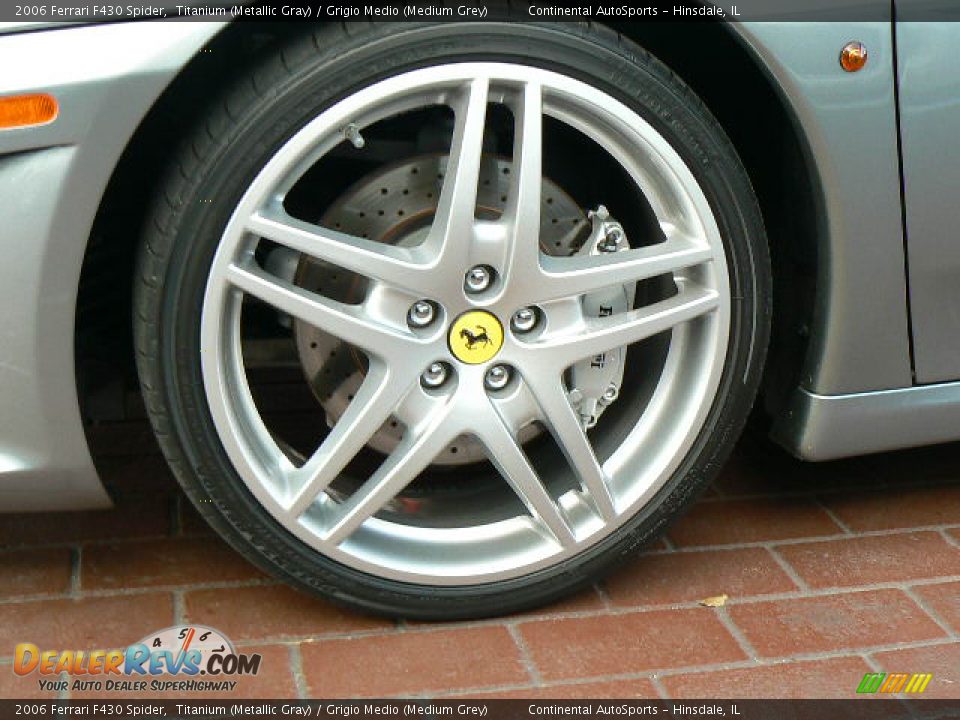 2006 Ferrari F430 Spider Titanium (Metallic Gray) / Grigio Medio (Medium Grey) Photo #17