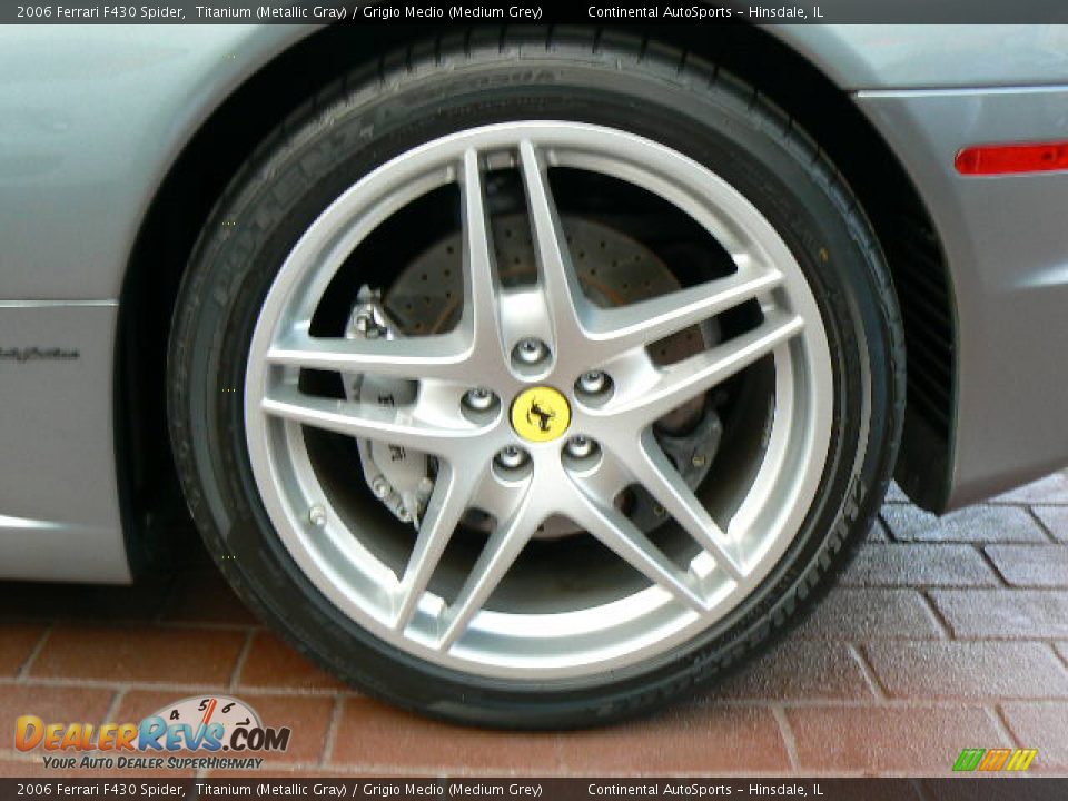 2006 Ferrari F430 Spider Titanium (Metallic Gray) / Grigio Medio (Medium Grey) Photo #18