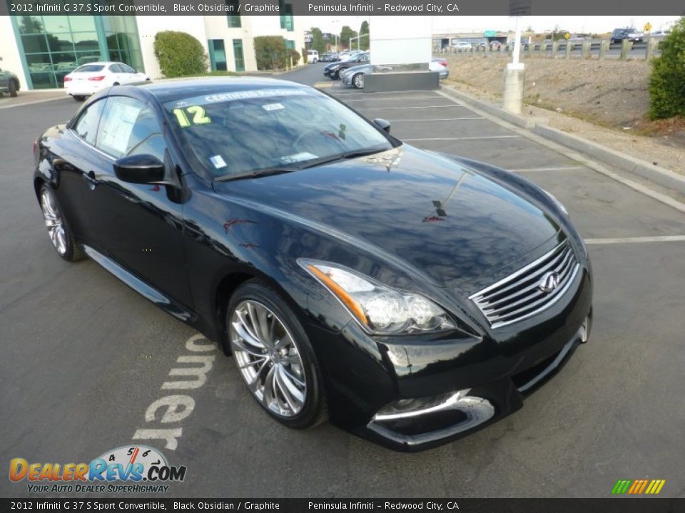2012 Infiniti G 37 S Sport Convertible Black Obsidian / Graphite Photo #1