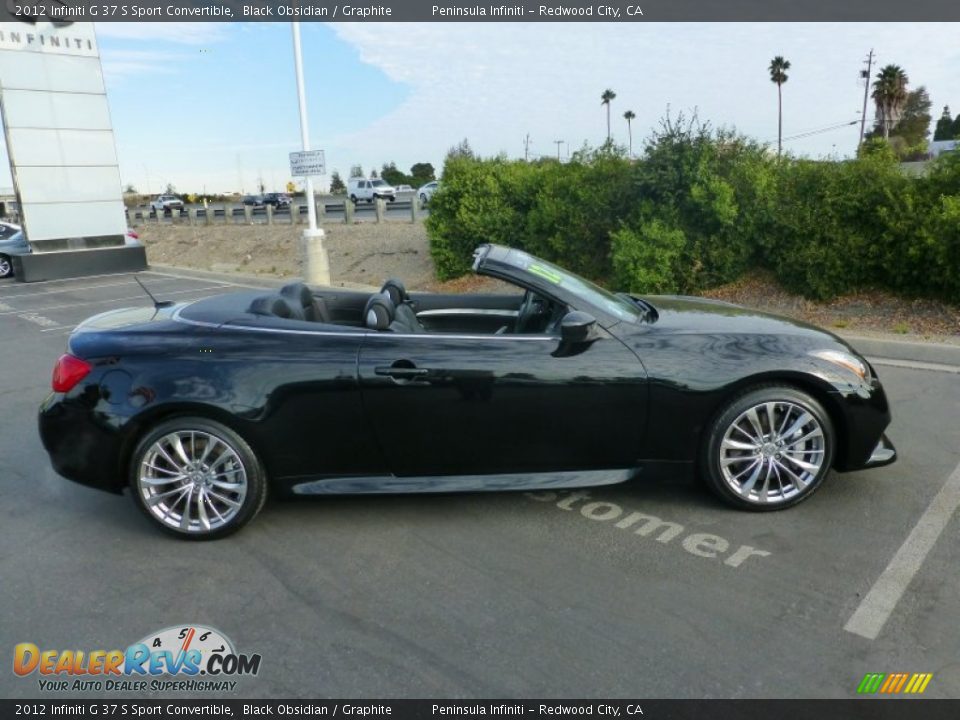 2012 Infiniti G 37 S Sport Convertible Black Obsidian / Graphite Photo #3