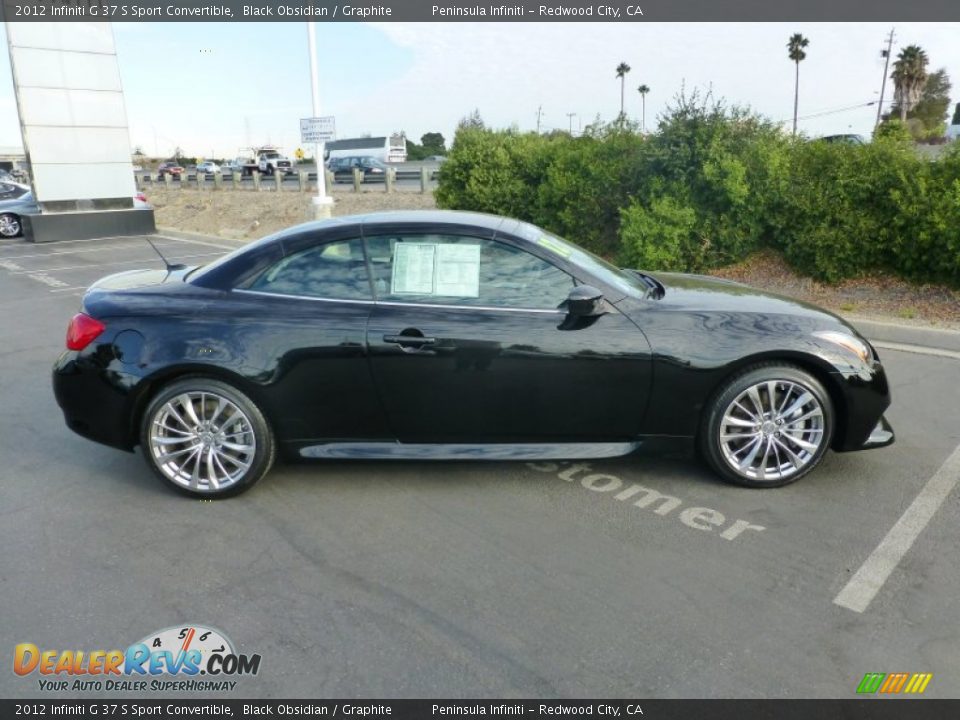 2012 Infiniti G 37 S Sport Convertible Black Obsidian / Graphite Photo #4