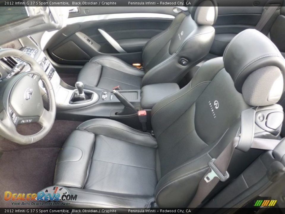 2012 Infiniti G 37 S Sport Convertible Black Obsidian / Graphite Photo #8