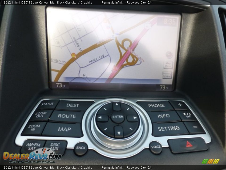 2012 Infiniti G 37 S Sport Convertible Black Obsidian / Graphite Photo #9
