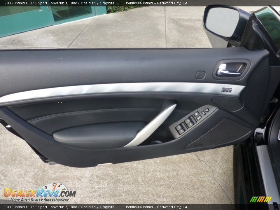 2012 Infiniti G 37 S Sport Convertible Black Obsidian / Graphite Photo #18