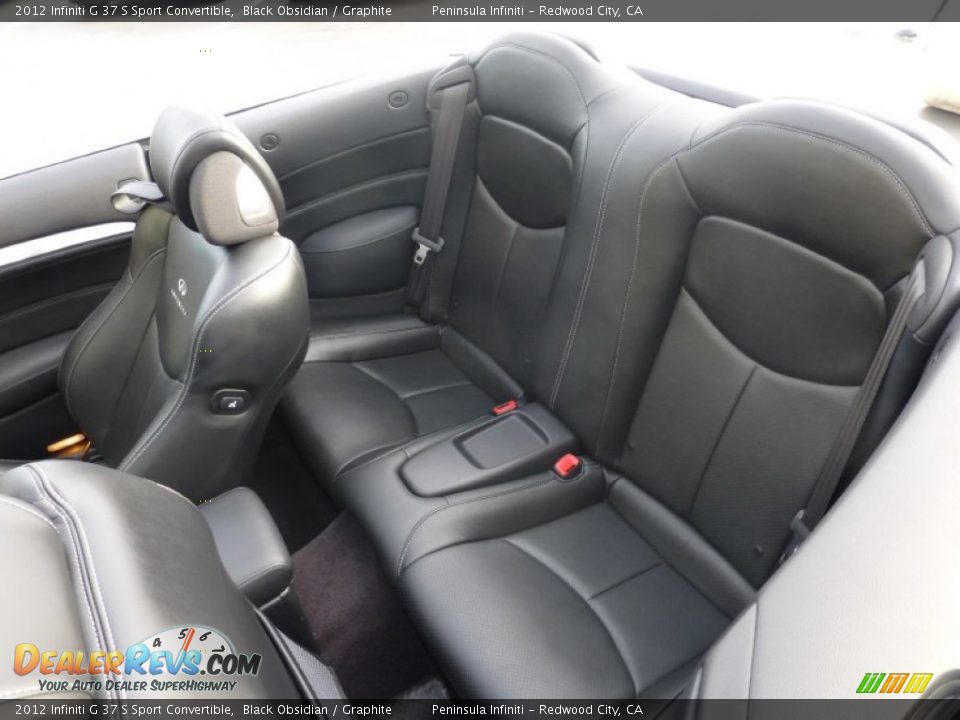 2012 Infiniti G 37 S Sport Convertible Black Obsidian / Graphite Photo #19