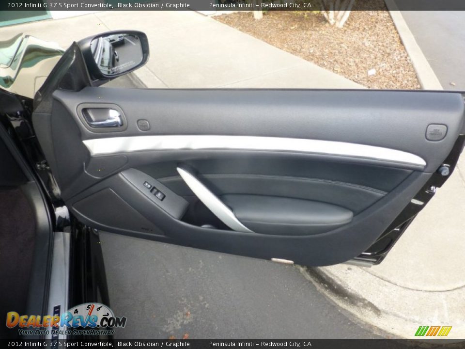 2012 Infiniti G 37 S Sport Convertible Black Obsidian / Graphite Photo #20