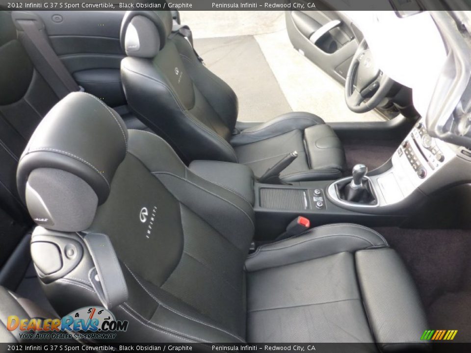2012 Infiniti G 37 S Sport Convertible Black Obsidian / Graphite Photo #21