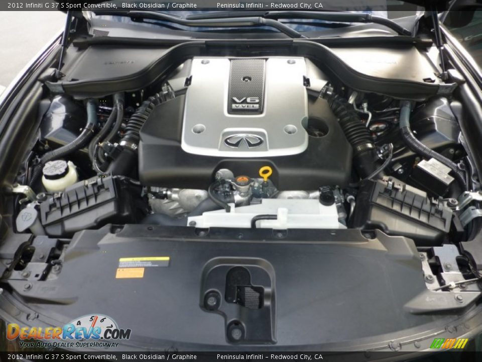 2012 Infiniti G 37 S Sport Convertible Black Obsidian / Graphite Photo #22