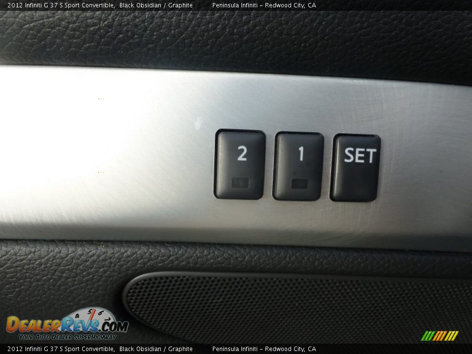 2012 Infiniti G 37 S Sport Convertible Black Obsidian / Graphite Photo #23