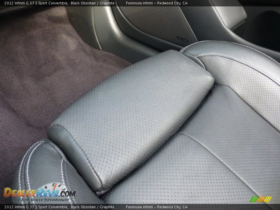 2012 Infiniti G 37 S Sport Convertible Black Obsidian / Graphite Photo #24