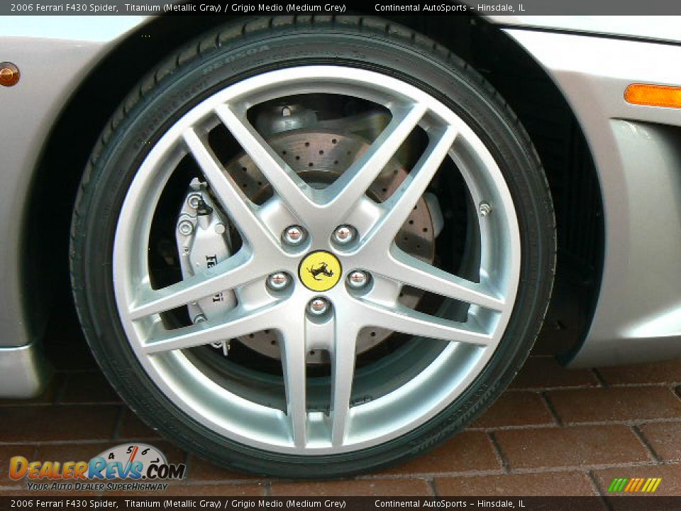 2006 Ferrari F430 Spider Titanium (Metallic Gray) / Grigio Medio (Medium Grey) Photo #20