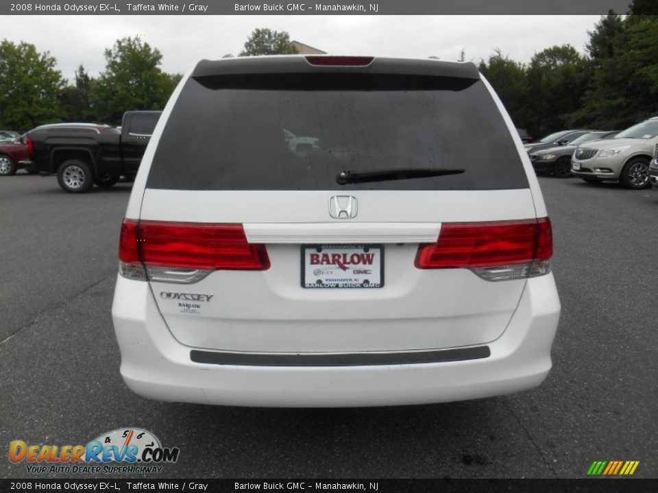 2008 Honda Odyssey EX-L Taffeta White / Gray Photo #3