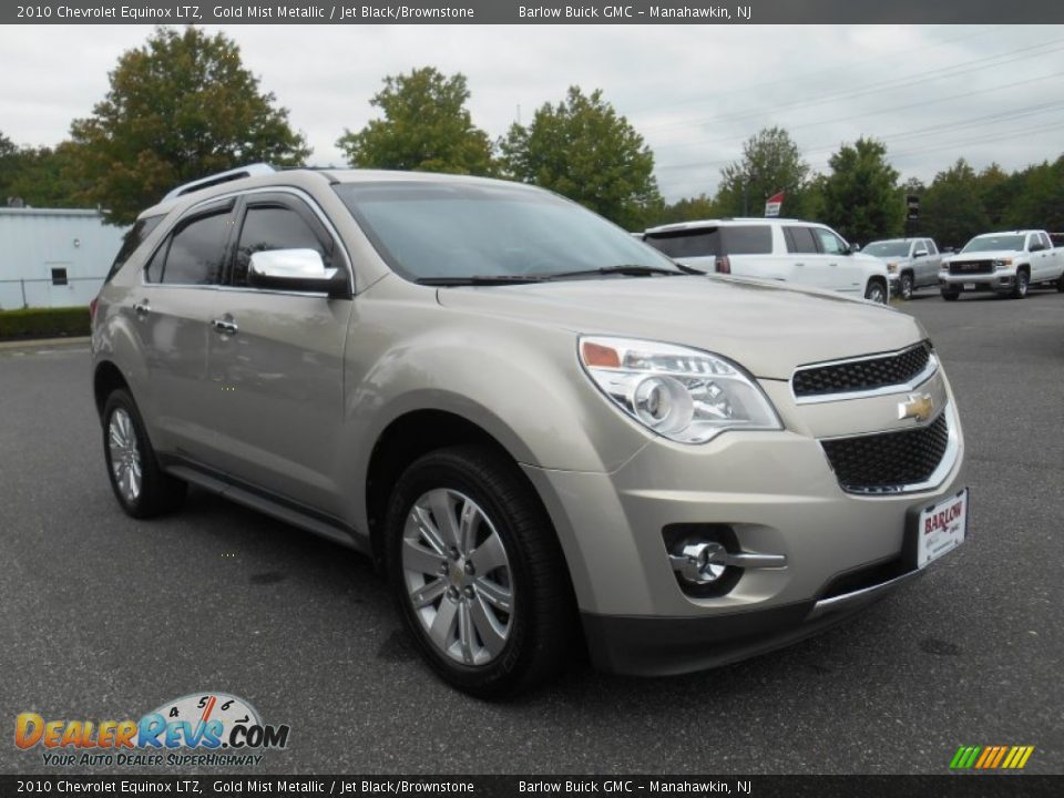 2010 Chevrolet Equinox LTZ Gold Mist Metallic / Jet Black/Brownstone Photo #1