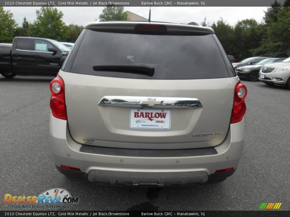2010 Chevrolet Equinox LTZ Gold Mist Metallic / Jet Black/Brownstone Photo #3
