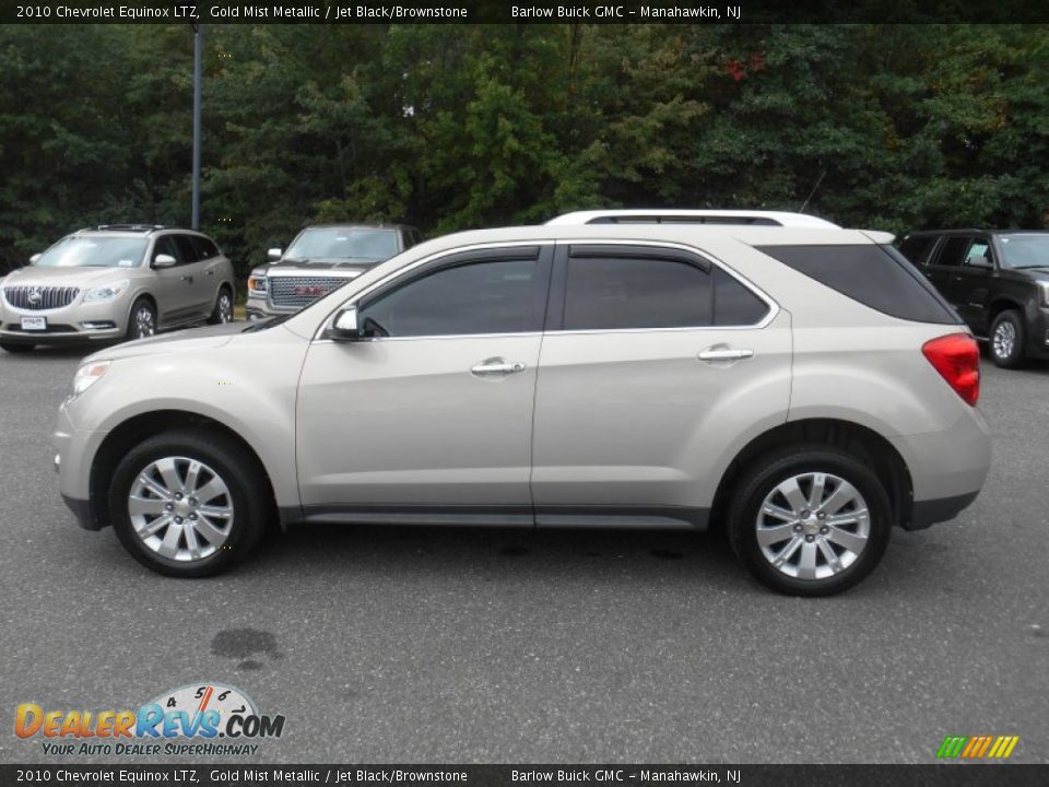 2010 Chevrolet Equinox LTZ Gold Mist Metallic / Jet Black/Brownstone Photo #4