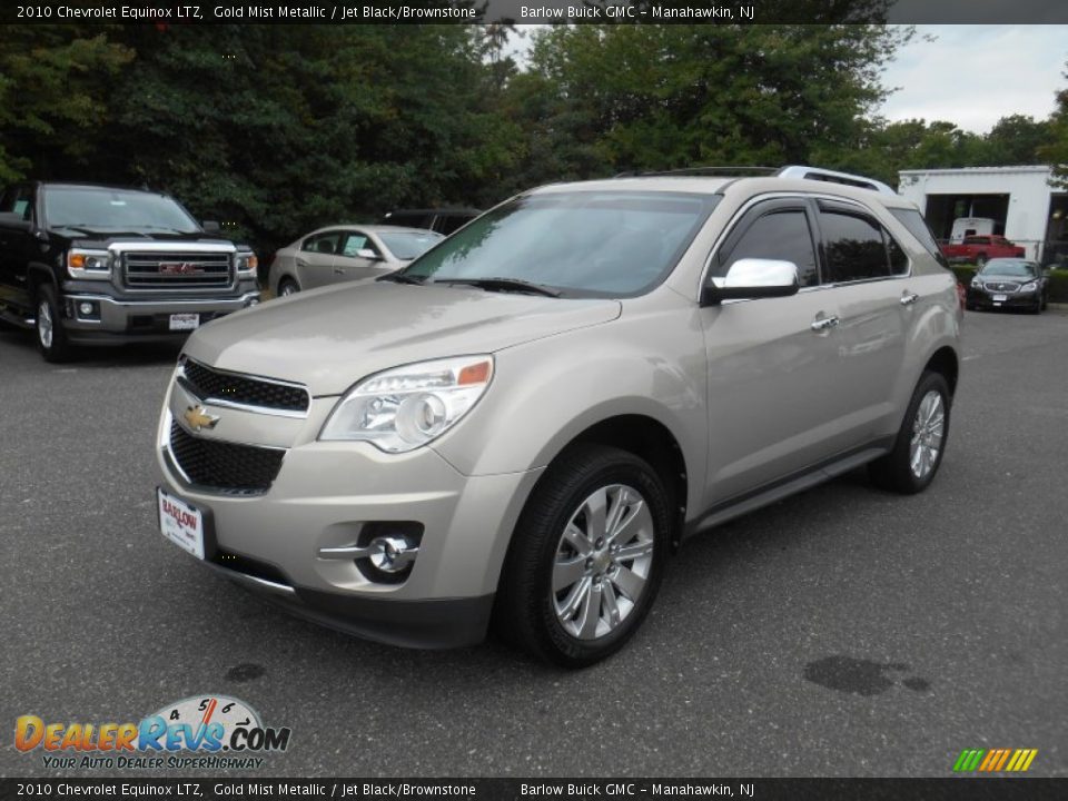 2010 Chevrolet Equinox LTZ Gold Mist Metallic / Jet Black/Brownstone Photo #5