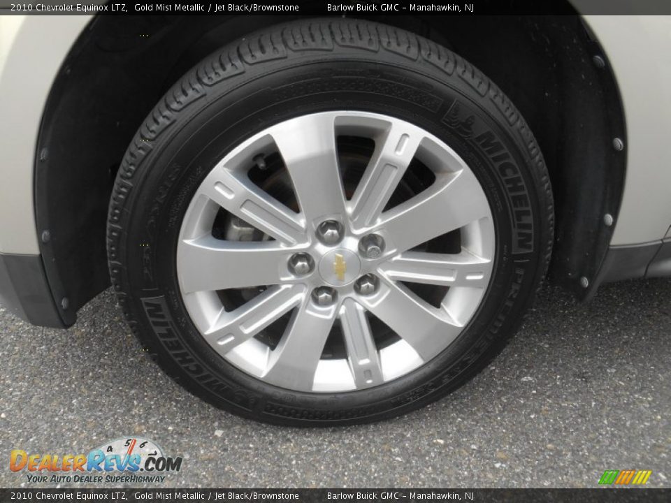 2010 Chevrolet Equinox LTZ Gold Mist Metallic / Jet Black/Brownstone Photo #8