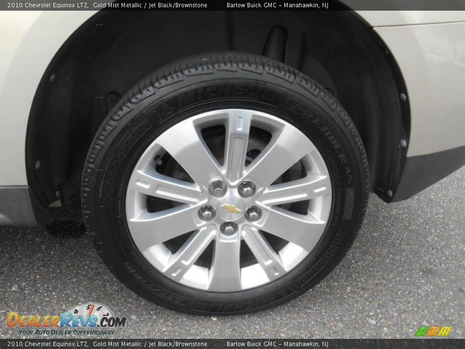 2010 Chevrolet Equinox LTZ Gold Mist Metallic / Jet Black/Brownstone Photo #9