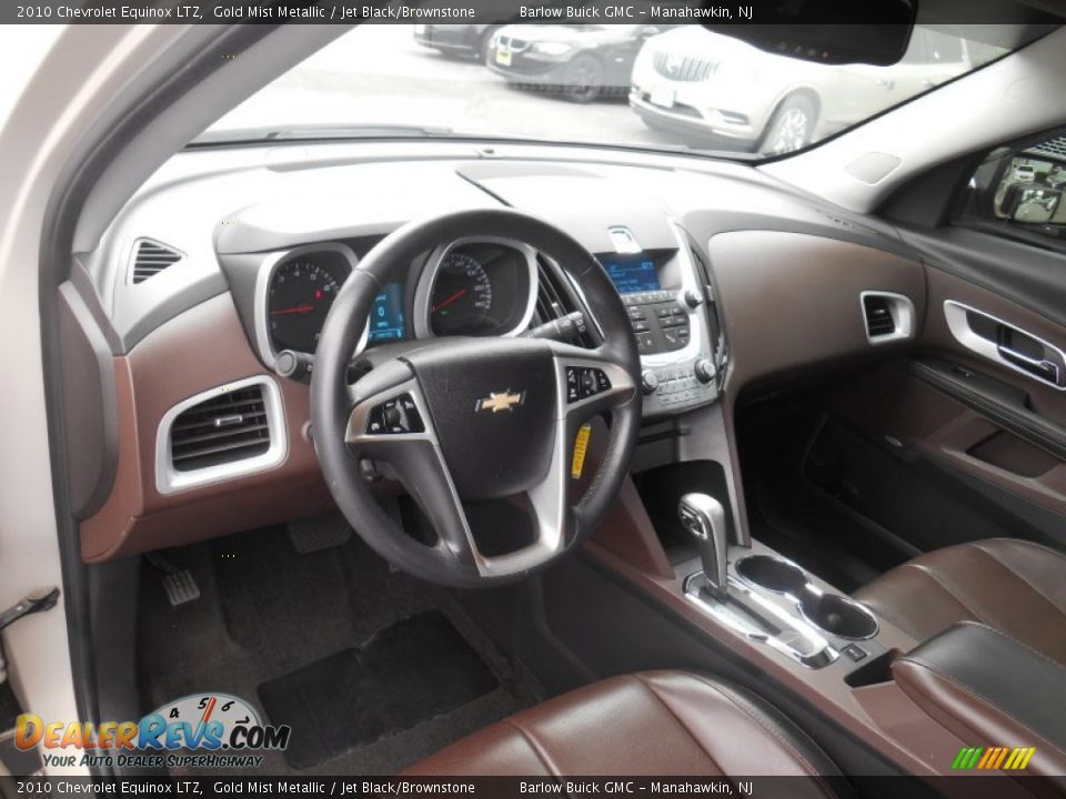 Jet Black/Brownstone Interior - 2010 Chevrolet Equinox LTZ Photo #14