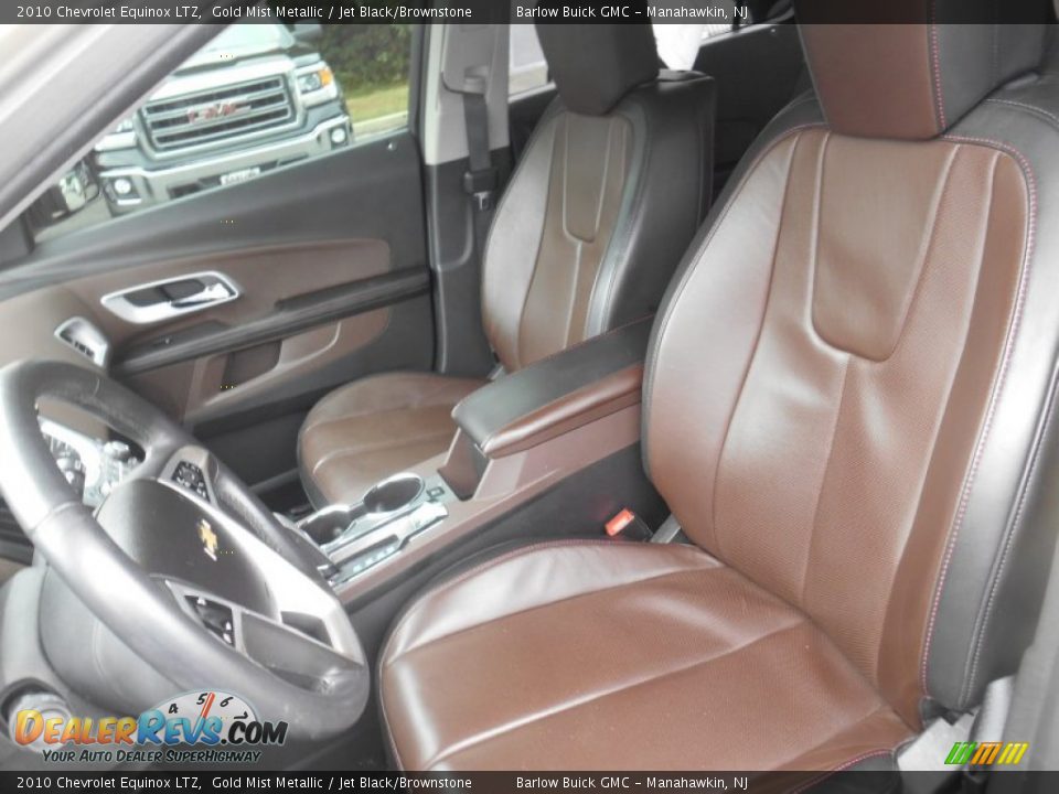 2010 Chevrolet Equinox LTZ Gold Mist Metallic / Jet Black/Brownstone Photo #15