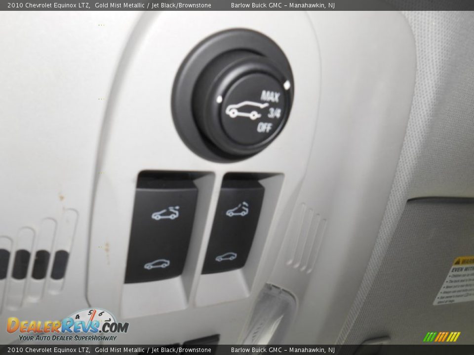 2010 Chevrolet Equinox LTZ Gold Mist Metallic / Jet Black/Brownstone Photo #22