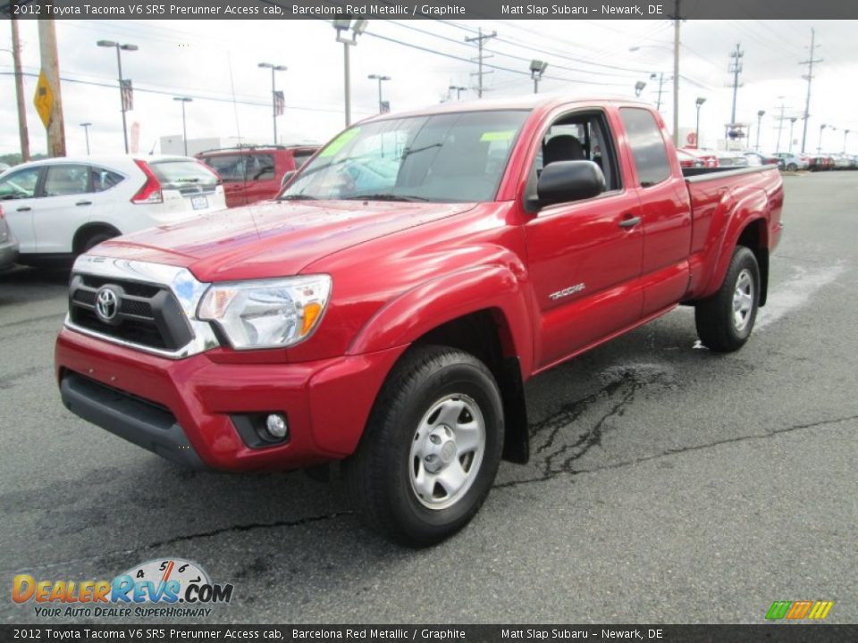 2012 Toyota Tacoma V6 SR5 Prerunner Access cab Barcelona Red Metallic / Graphite Photo #2