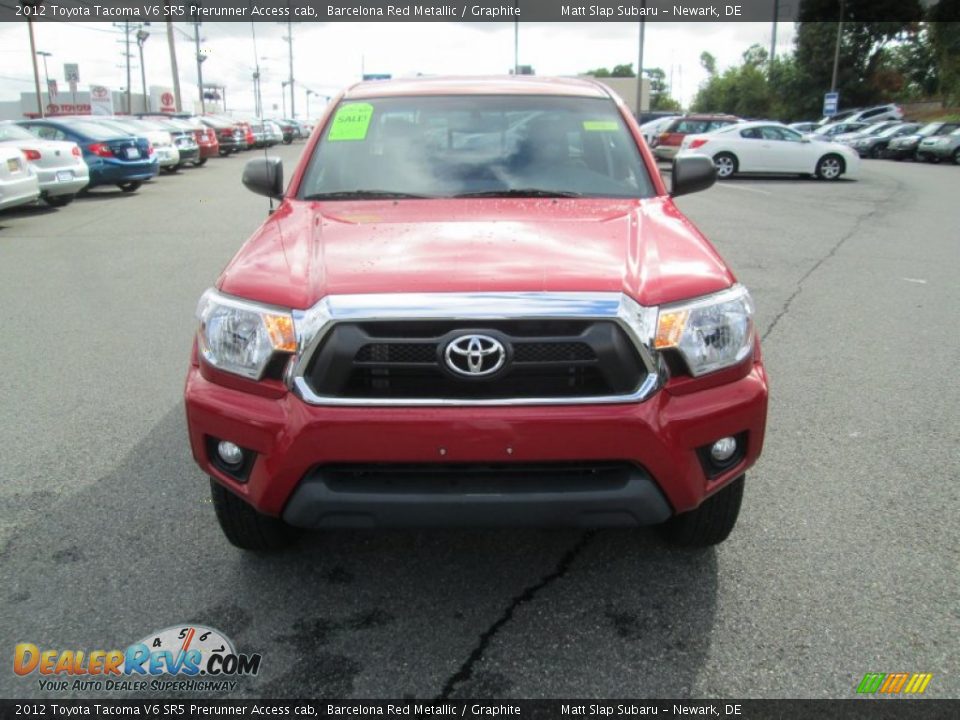 2012 Toyota Tacoma V6 SR5 Prerunner Access cab Barcelona Red Metallic / Graphite Photo #3