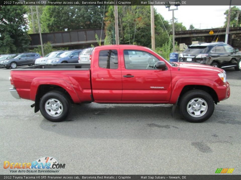 2012 Toyota Tacoma V6 SR5 Prerunner Access cab Barcelona Red Metallic / Graphite Photo #5
