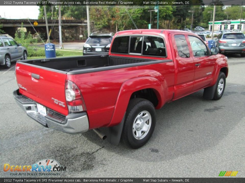 2012 Toyota Tacoma V6 SR5 Prerunner Access cab Barcelona Red Metallic / Graphite Photo #6