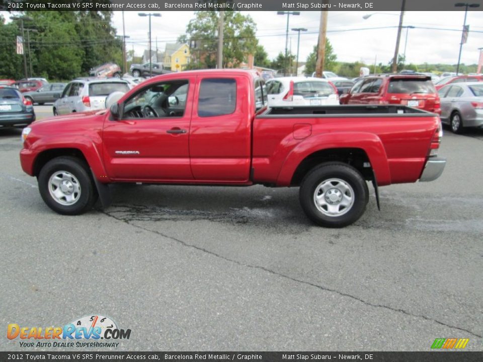 2012 Toyota Tacoma V6 SR5 Prerunner Access cab Barcelona Red Metallic / Graphite Photo #9