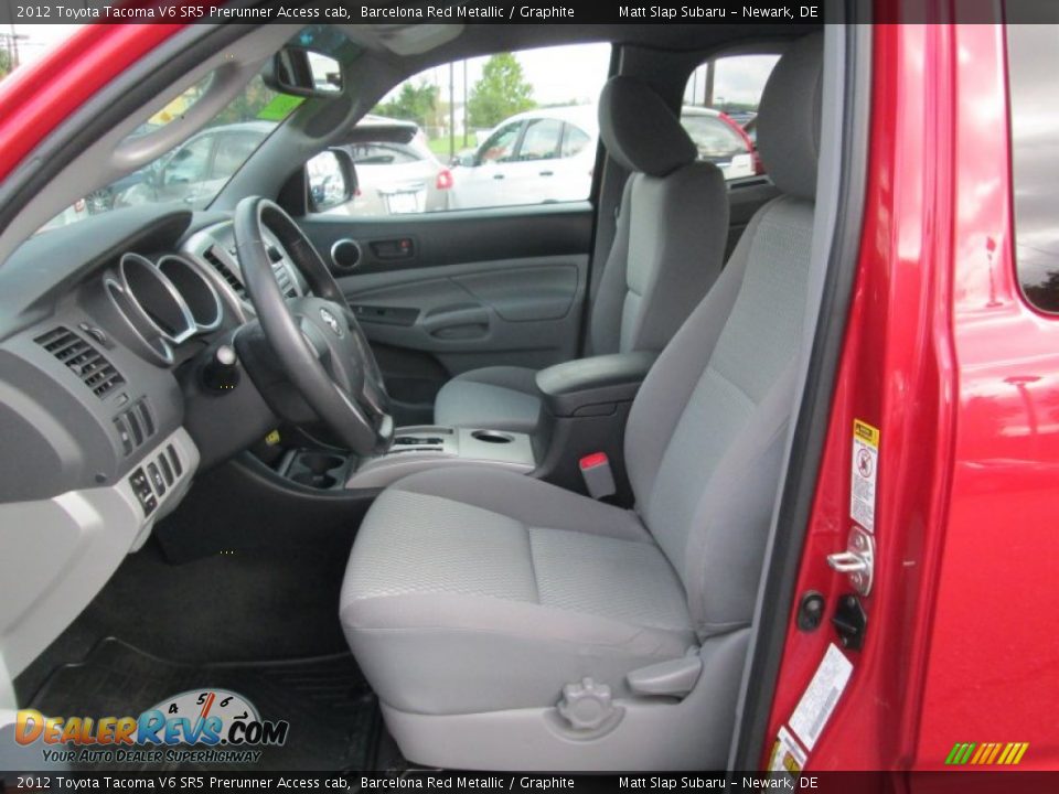 2012 Toyota Tacoma V6 SR5 Prerunner Access cab Barcelona Red Metallic / Graphite Photo #12