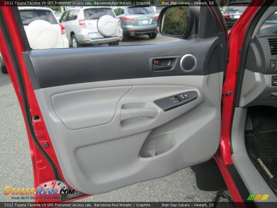 2012 Toyota Tacoma V6 SR5 Prerunner Access cab Barcelona Red Metallic / Graphite Photo #13
