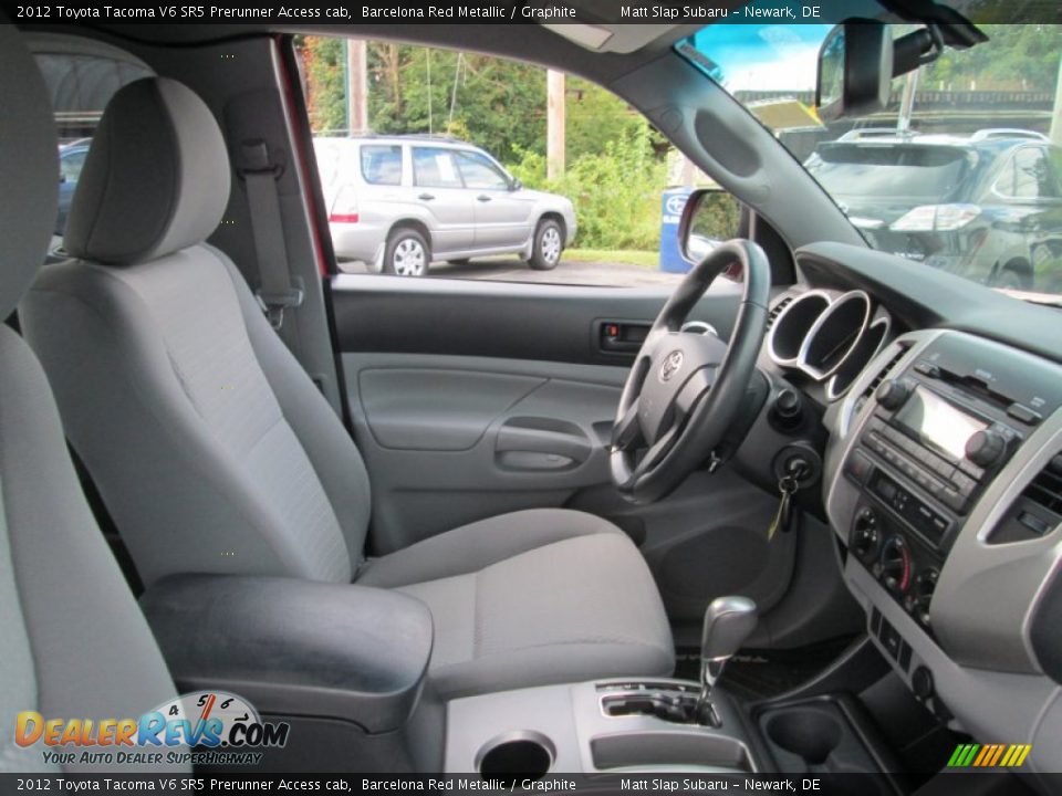 2012 Toyota Tacoma V6 SR5 Prerunner Access cab Barcelona Red Metallic / Graphite Photo #16