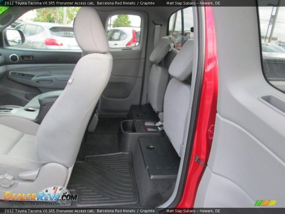 2012 Toyota Tacoma V6 SR5 Prerunner Access cab Barcelona Red Metallic / Graphite Photo #19