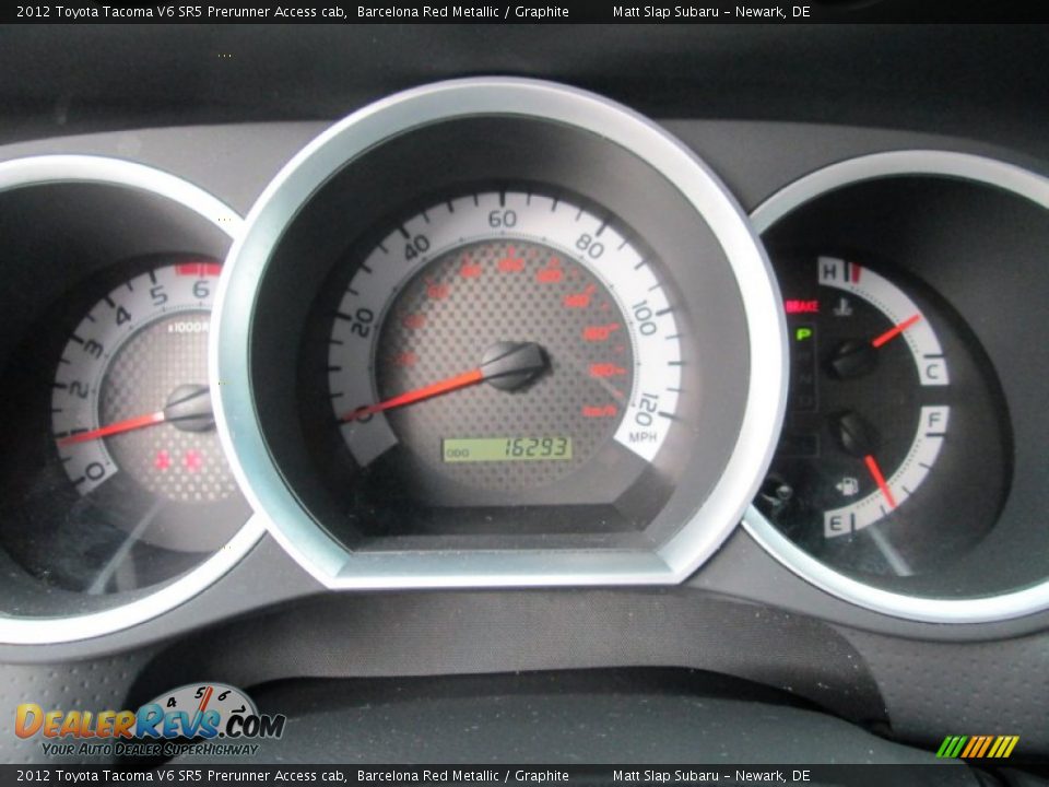 2012 Toyota Tacoma V6 SR5 Prerunner Access cab Barcelona Red Metallic / Graphite Photo #26