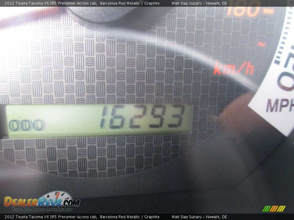 2012 Toyota Tacoma V6 SR5 Prerunner Access cab Barcelona Red Metallic / Graphite Photo #27
