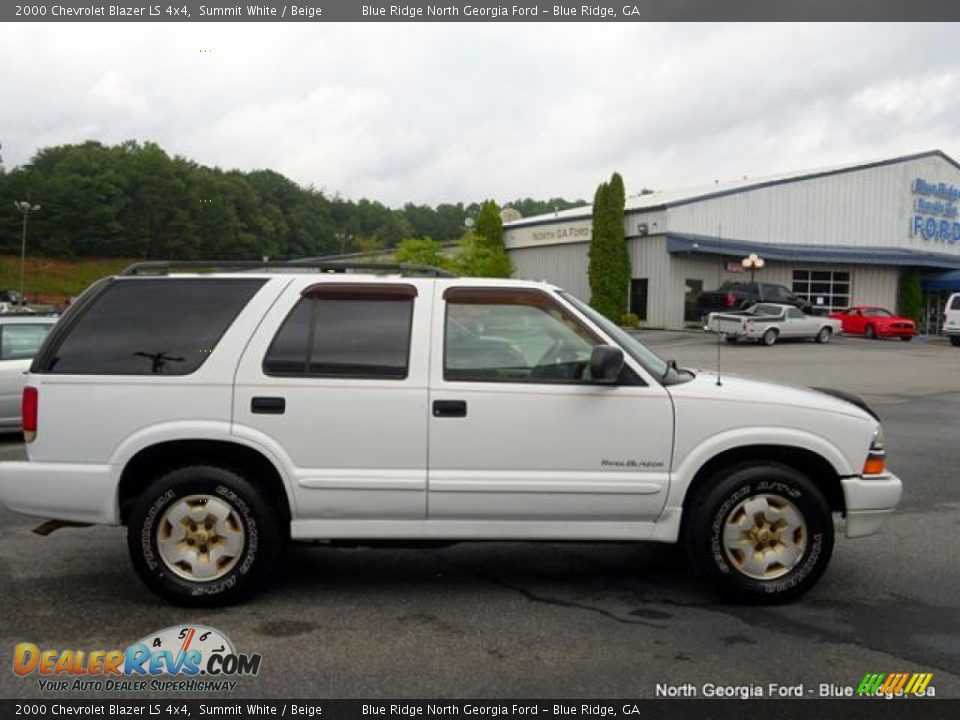 2000 Chevrolet Blazer LS 4x4 Summit White / Beige Photo #6