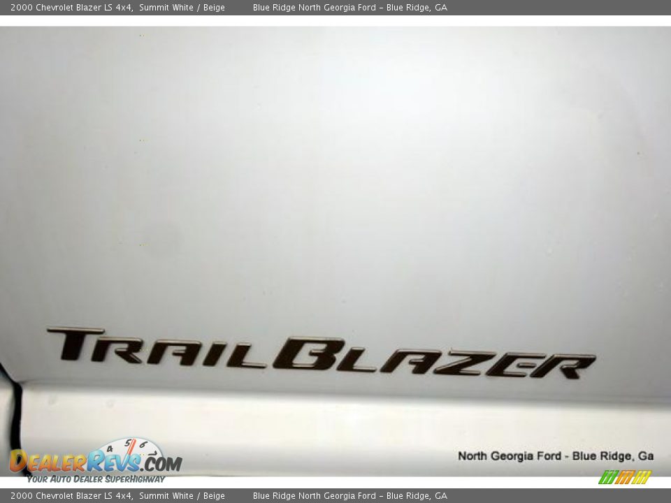 2000 Chevrolet Blazer LS 4x4 Summit White / Beige Photo #23