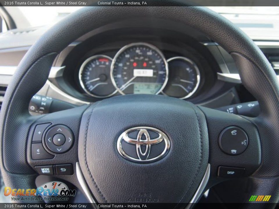2016 Toyota Corolla L Steering Wheel Photo #10