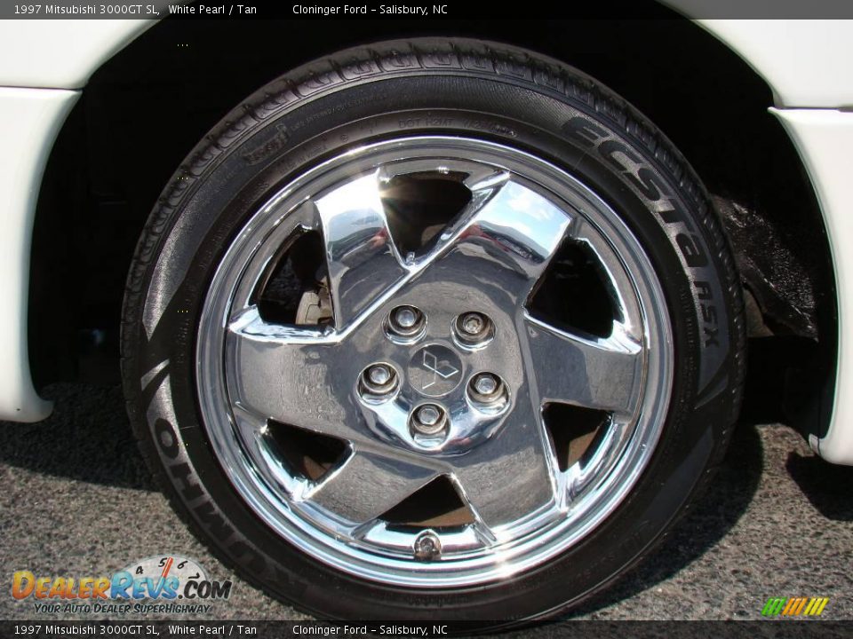 1997 Mitsubishi 3000GT SL White Pearl / Tan Photo #11