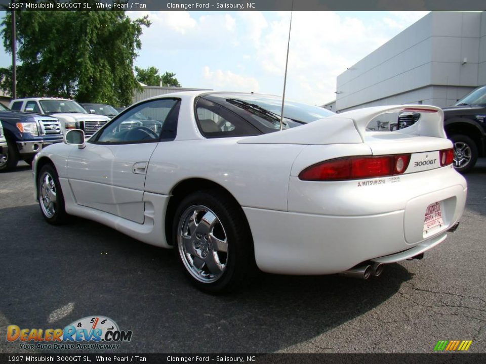 1997 Mitsubishi 3000GT SL White Pearl / Tan Photo #23