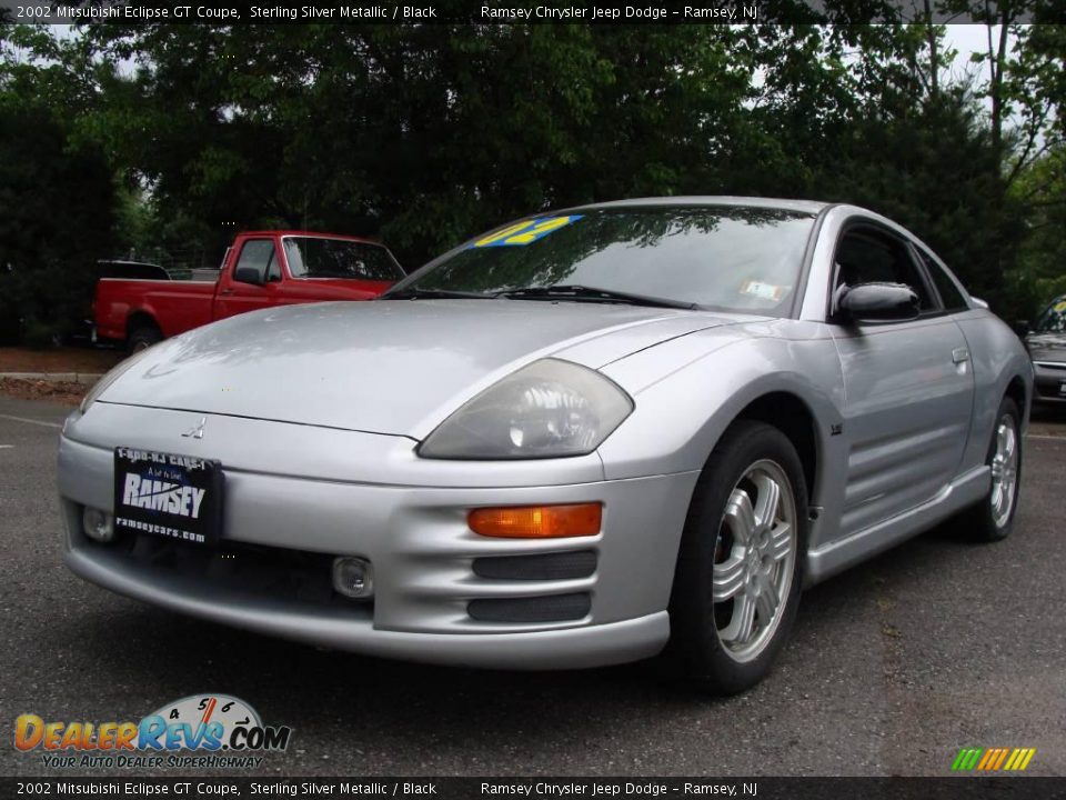 2002 Mitsubishi Eclipse GT Coupe Sterling Silver Metallic / Black Photo #1