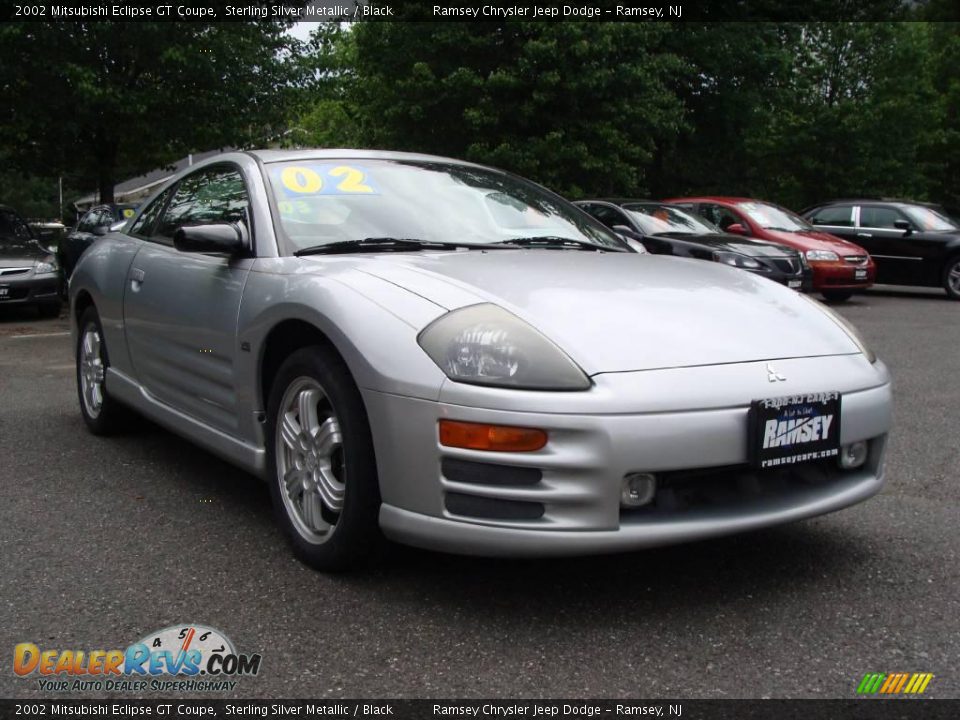 2002 Mitsubishi Eclipse GT Coupe Sterling Silver Metallic / Black Photo #3
