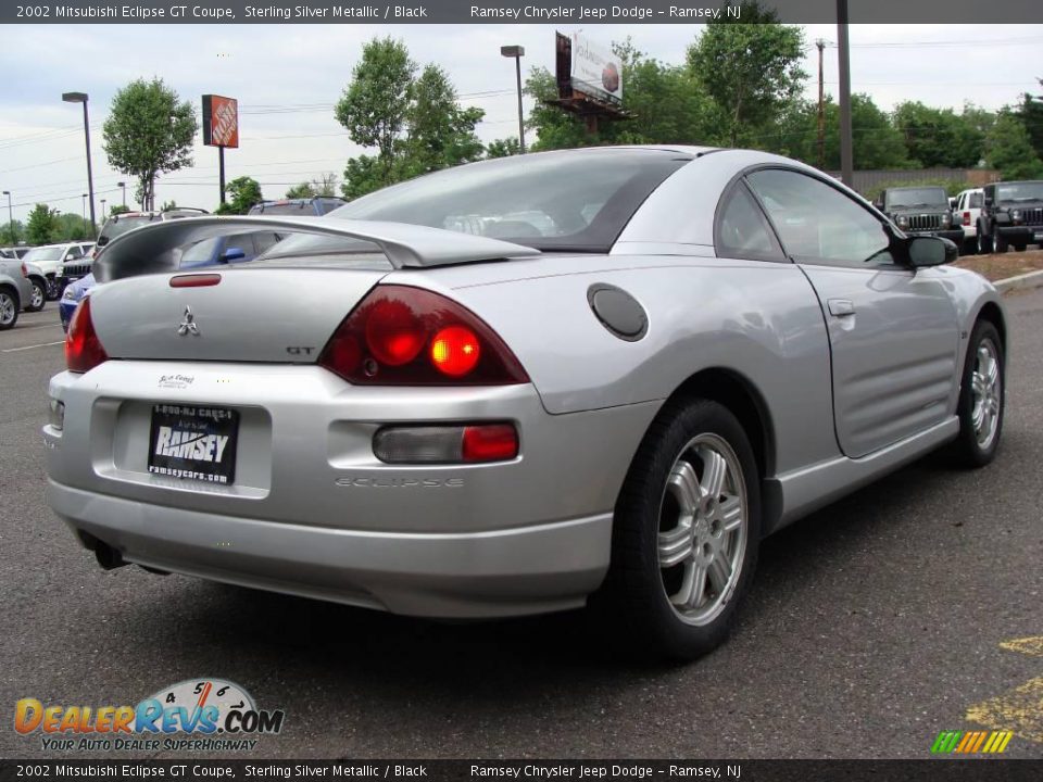 2002 Mitsubishi Eclipse GT Coupe Sterling Silver Metallic / Black Photo #4