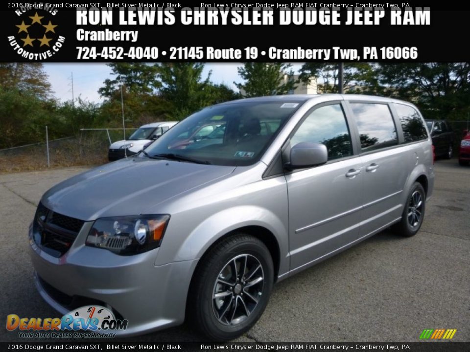 2016 Dodge Grand Caravan SXT Billet Silver Metallic / Black Photo #1