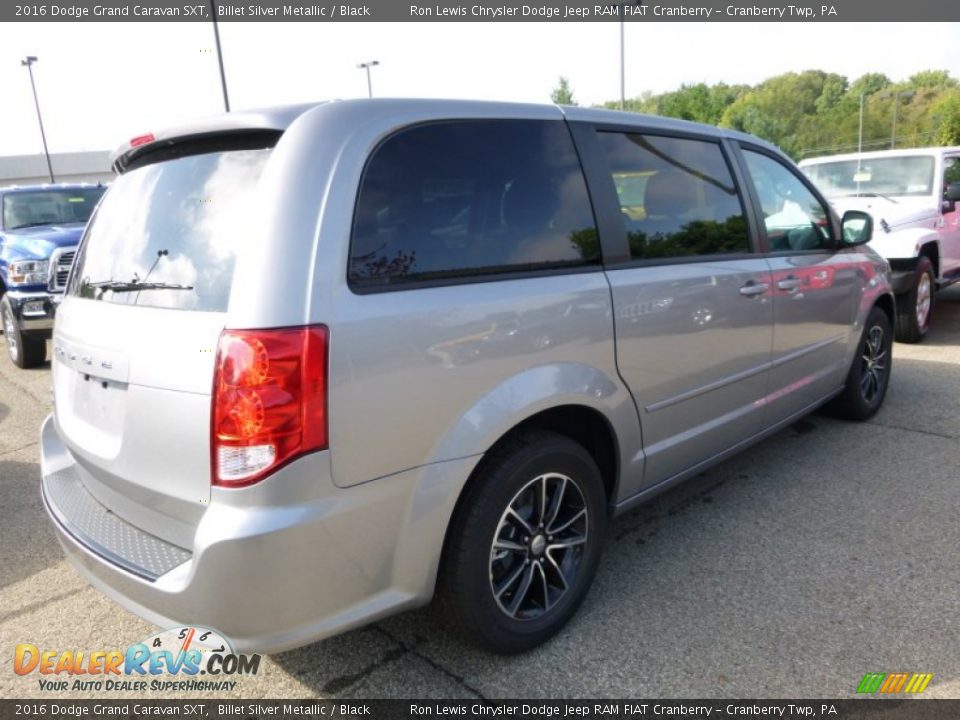 2016 Dodge Grand Caravan SXT Billet Silver Metallic / Black Photo #6