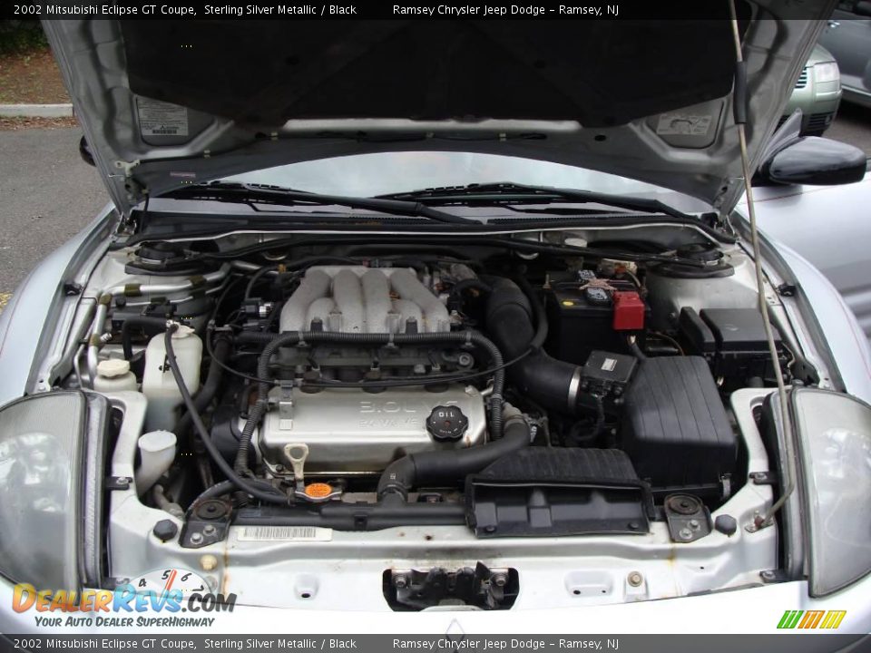 2002 Mitsubishi Eclipse GT Coupe Sterling Silver Metallic / Black Photo #14