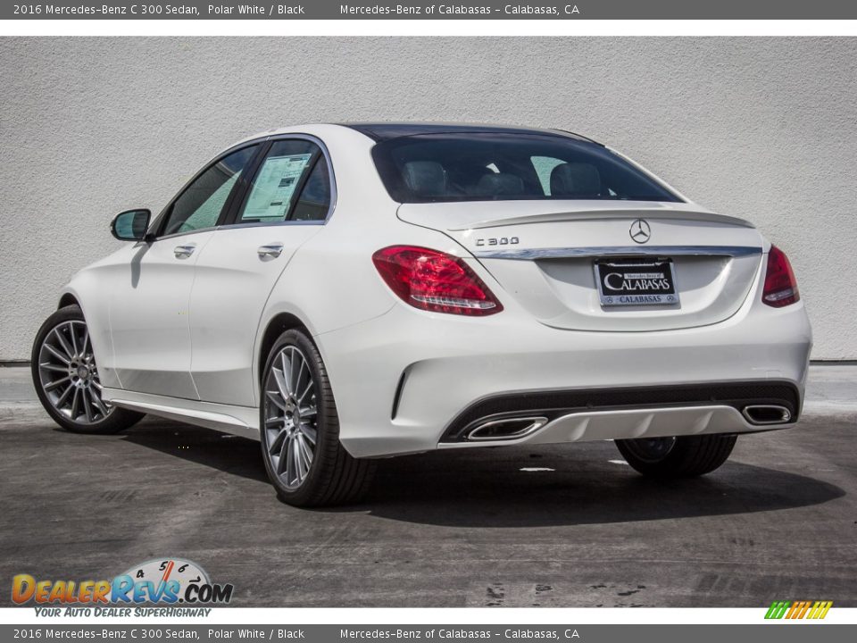 2016 Mercedes-Benz C 300 Sedan Polar White / Black Photo #3